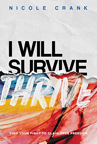 Book cover with bold text "I WILL SURVIVE" over colorful, torn paper.