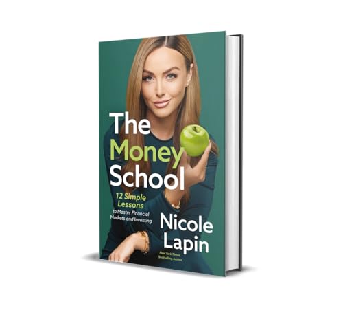 Book cover featuring Nicole Lapin holding a green apple against a teal background.