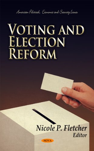 Book cover: "Voting and Election Reform" with a hand inserting a ballot.