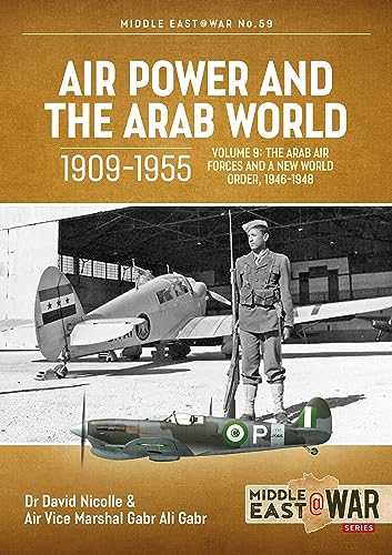 Book cover: vintage airplane and soldier, “Air Power and the Arab World” title.
