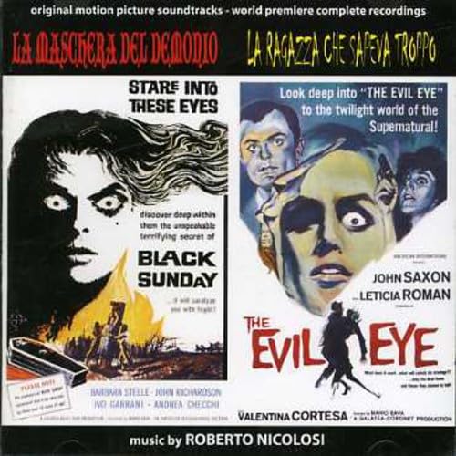 CD cover for "La Maschera Del Demonio" featuring dramatic film imagery.