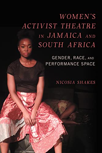 Book cover featuring a young Black woman in a pink skirt, theatre backdrop.