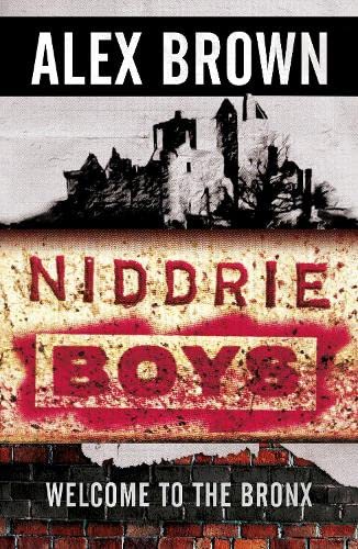 Book cover: "Niddrie Boys" with a distressed urban landscape background.