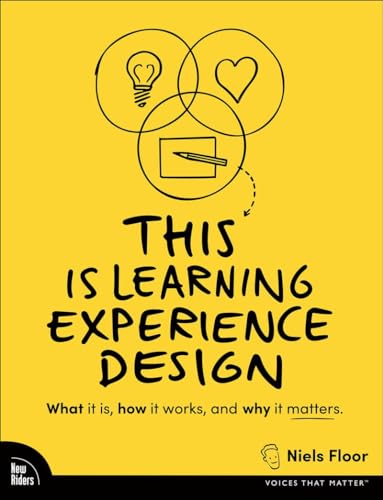 Yellow book cover with overlapping circles containing a lightbulb, heart, and pencil.