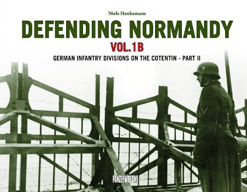 Book cover: German soldier standing near beach obstacles in Normandy.