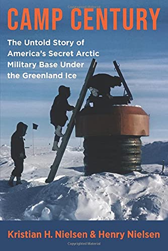 Book cover depicting figures near equipment in a snowy Arctic landscape.