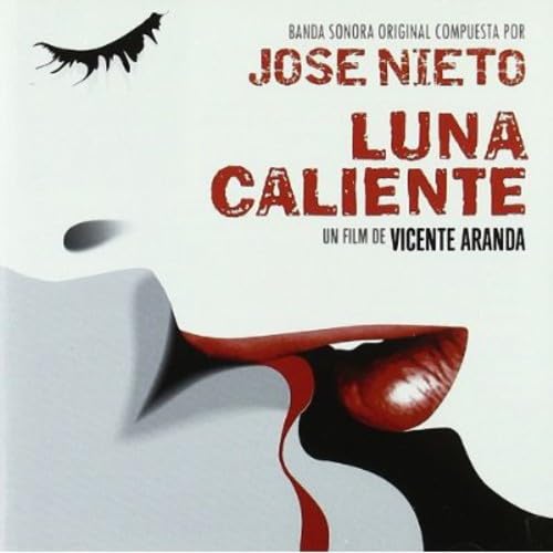 CD cover for “Luna Caliente” featuring a stylized face with red lips.