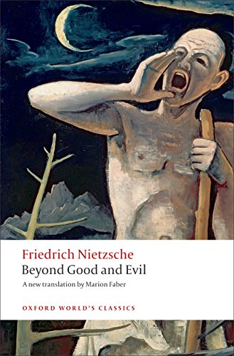 Book cover showing a painting of a shouting man under a crescent moon.