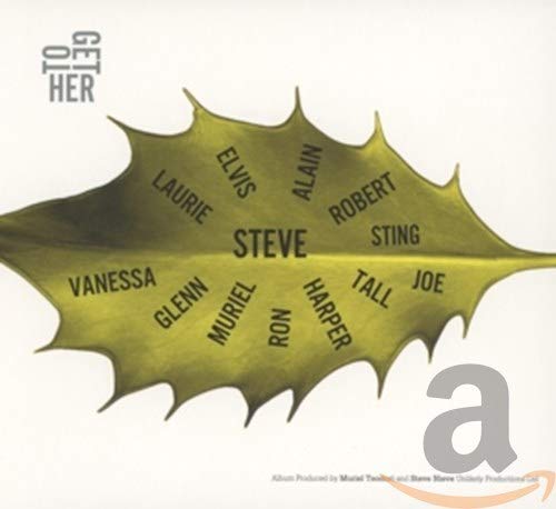 CD cover with a yellow, jagged leaf shape and artist names.