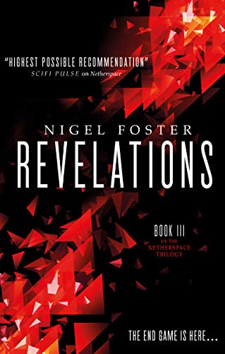 Book cover: “Revelations” by Nigel Foster, with red geometric design.