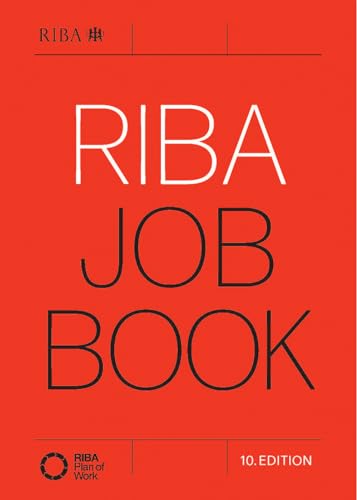 Red book cover with white text reading "RIBA JOB BOOK" and "10. EDITION".