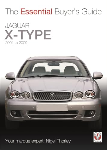 Book cover featuring a silver Jaguar X-Type car, 2001-2009 model.