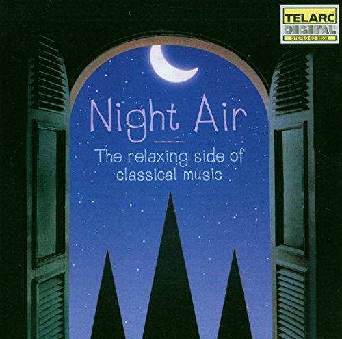 CD cover: night scene with window, crescent moon, and text “Night Air”.
