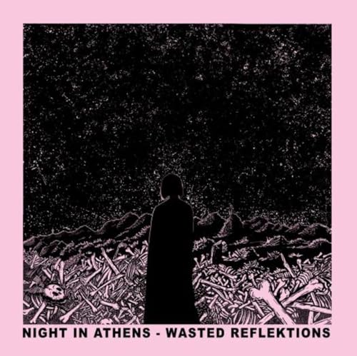 CD cover: Silhouette figure stands before a starry, bone-strewn landscape.
