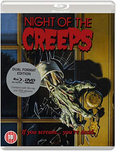 Blu-ray cover art showing a decaying zombie hand reaching through a broken glass door.