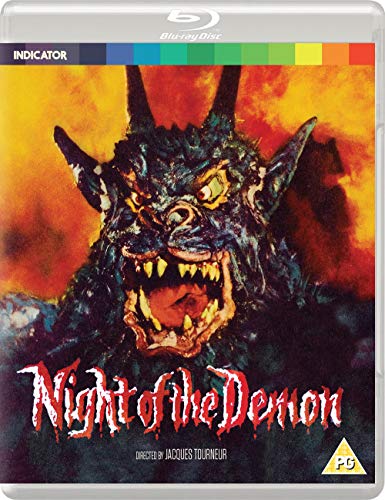 Blu-ray cover for "Night of the Demon" featuring a demonic figure.