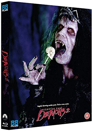 DVD cover for "Night of the Demons 2" featuring a demonic figure.