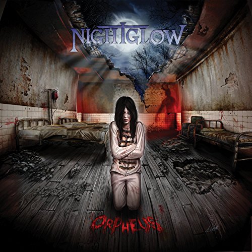 CD cover: woman in restraints within a decaying hospital room.