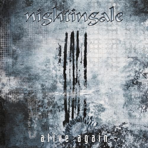 CD cover for Nightingale’s “Alive Again” with dark, textured imagery.