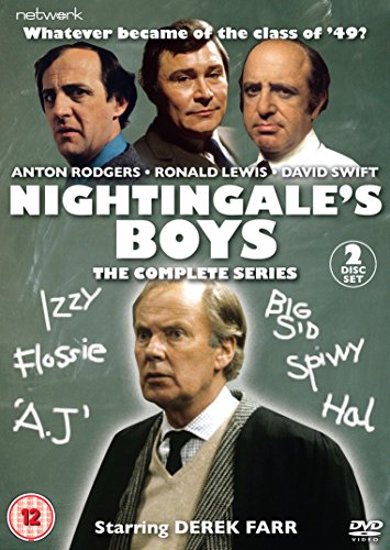 Nightingale's Boys" DVD cover featuring three men and classroom graffiti.