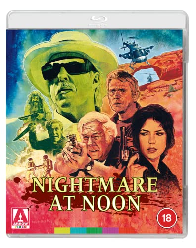 Nightmare At Noon" Blu-ray cover featuring a man in sunglasses and a helicopter.
