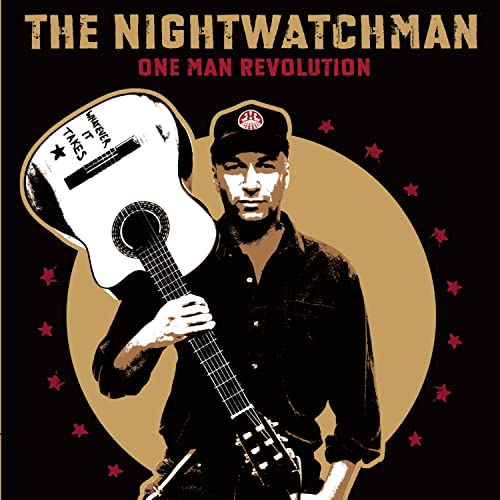 CD cover featuring a man with a guitar against a star background.