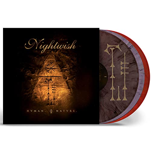 Nightwish album "HUMAN. :II: NATURE." vinyl record with textured cover art.