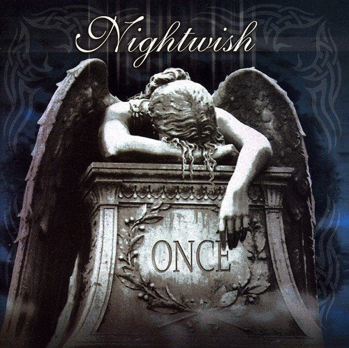 Album cover showing a stone angel statue leaning over a pedestal labeled ONCE.