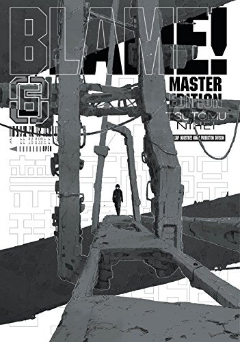 Blame! 6" manga cover: a lone figure in a vast, mechanical cityscape.