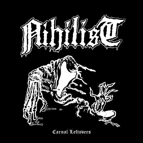 Black and white album cover with band name and skeletal imagery.