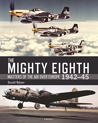 Book cover depicting WWII aircraft: P-51 Mustangs and a B-17 bomber.