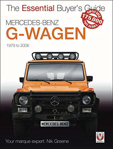 Book cover featuring a front view of an orange Mercedes-Benz G-Wagen.