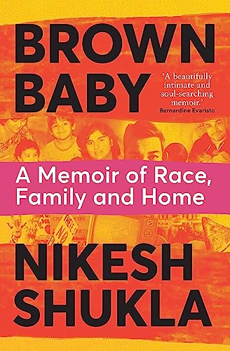 Book cover for “Brown Baby” memoir with family photo and bold text.