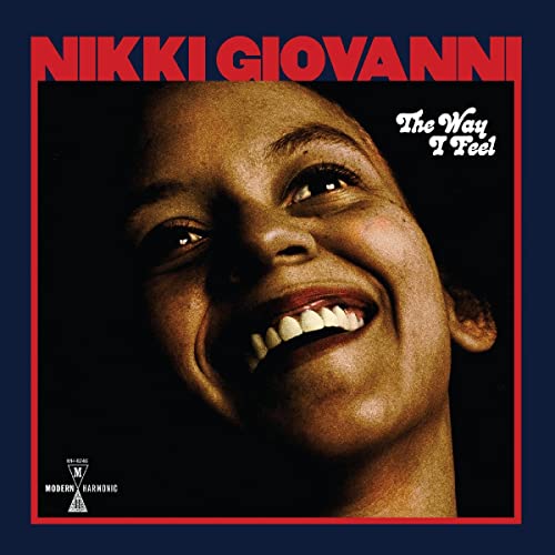 Album cover for Nikki Giovanni’s “The Way I Feel” featuring a smiling woman.