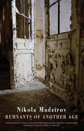 Book cover showing peeling paint on old doors in a dilapidated, abandoned building.