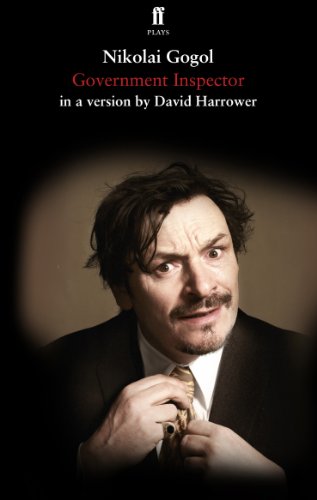 Book cover: portrait of a man in a suit, “The Government Inspector.”
