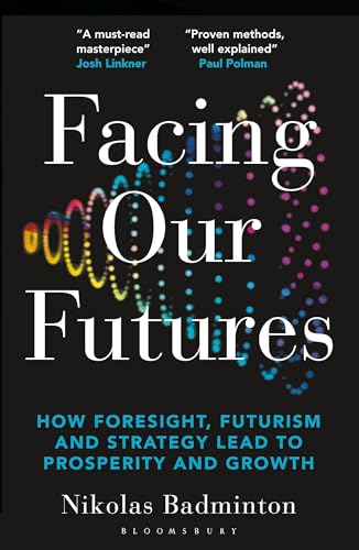Book cover with title and author on black background with multicolored dots.