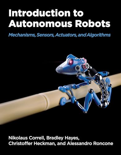 Book cover: "Introduction to Autonomous Robots" featuring a small robot.