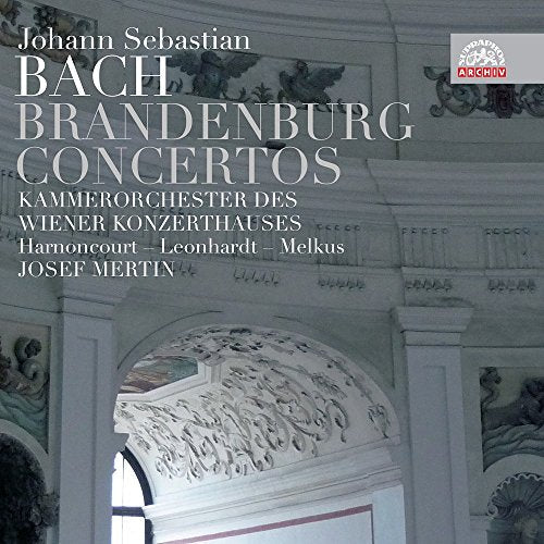 CD cover for Bach’s Brandenburg Concertos, featuring architectural details.