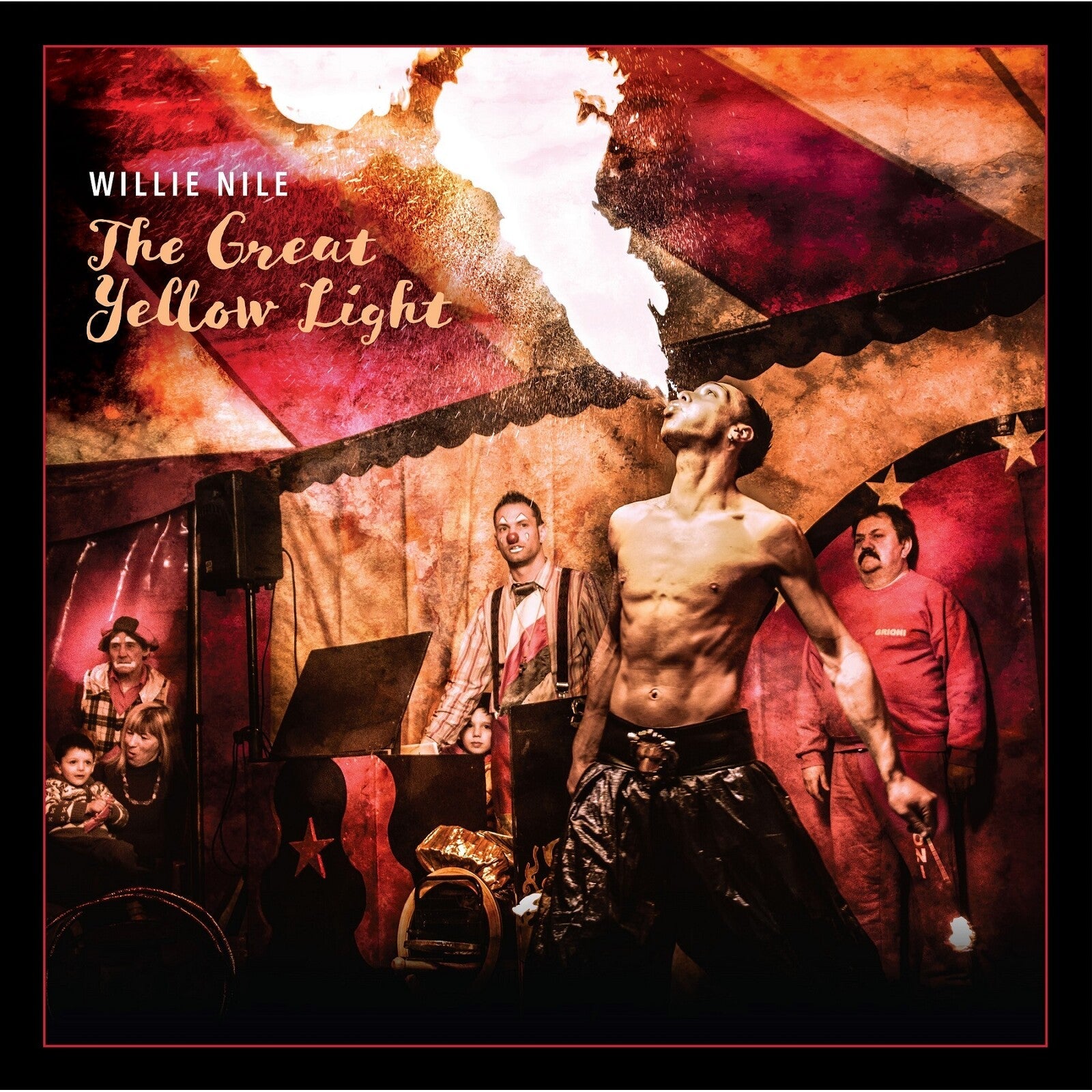 CD cover for Willie Nile’s “The Great Yellow Light” featuring performers.
