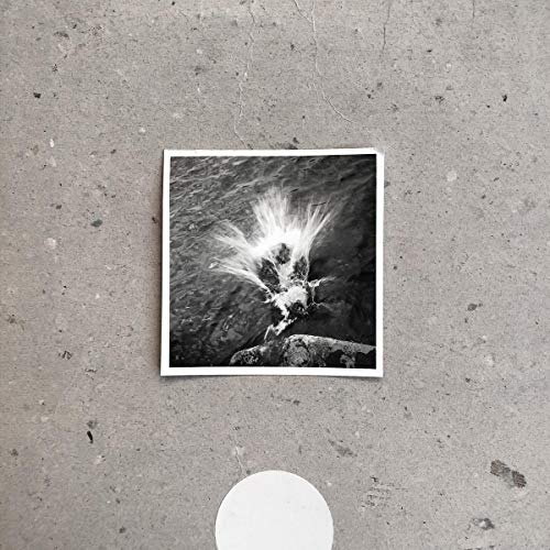 Black and white vinyl record cover with a wave splash image.
