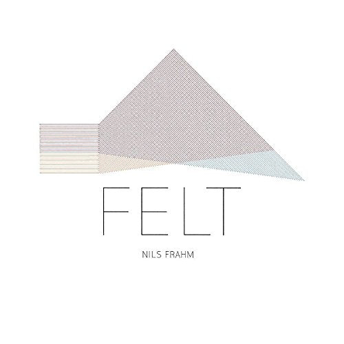 The image shows a white album cover with a geometric design and black text.