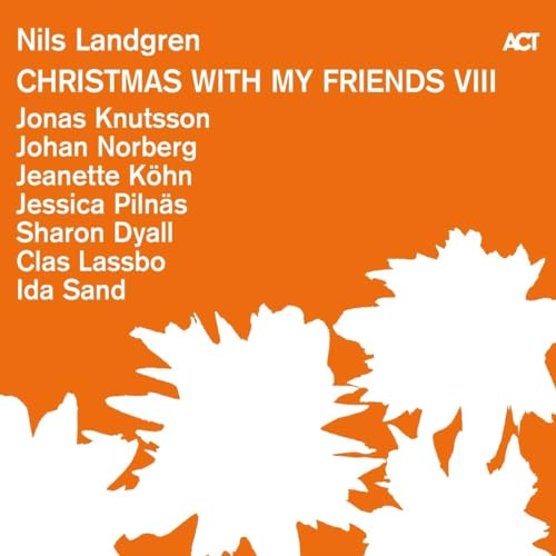 CD cover: orange background with white floral design and text.