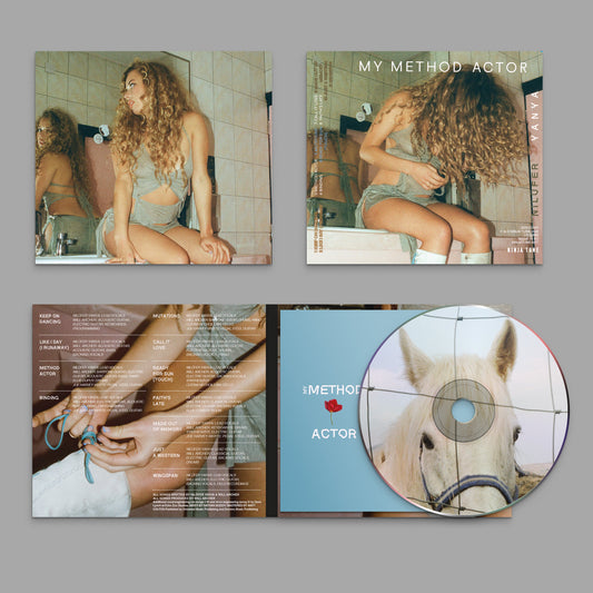 CD cover for Nilüfer Yanya’s “My Method Actor” featuring a reclining figure.