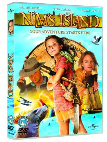 Nim's Island DVD cover featuring Abigail Breslin, Jodie Foster, and a pirate ship.