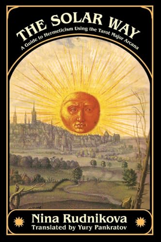 Book cover: sun with a face over a landscape and town.