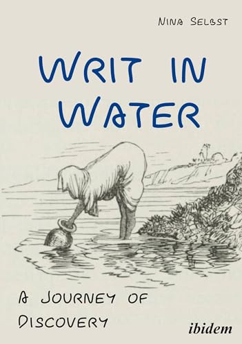 Book cover: sketch of a person by water, titled "Writ in Water".