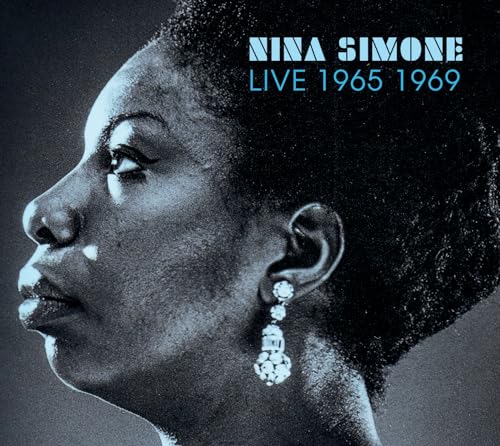 Nina Simone profile portrait on a CD cover, dated 1965-1969.