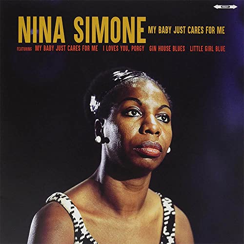 Nina Simone album cover, close-up portrait of a Black woman looking left.