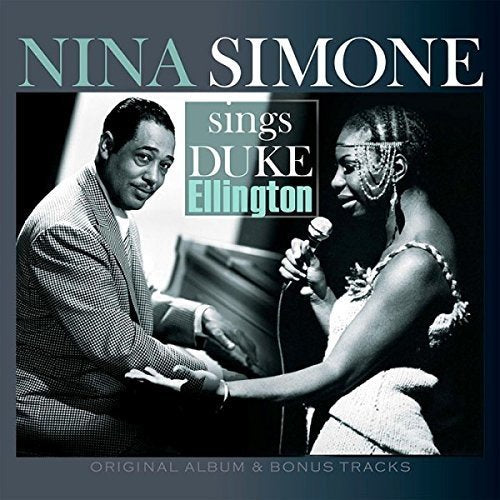 Nina Simone album cover featuring black and white photo of Nina Simone and Duke Ellington.